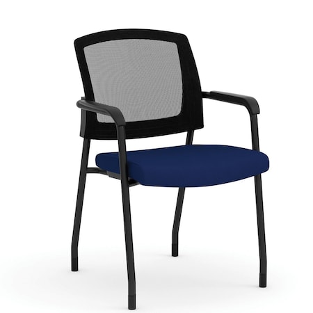 Parson Collection Micro Mesh Back Side Chair With Arms